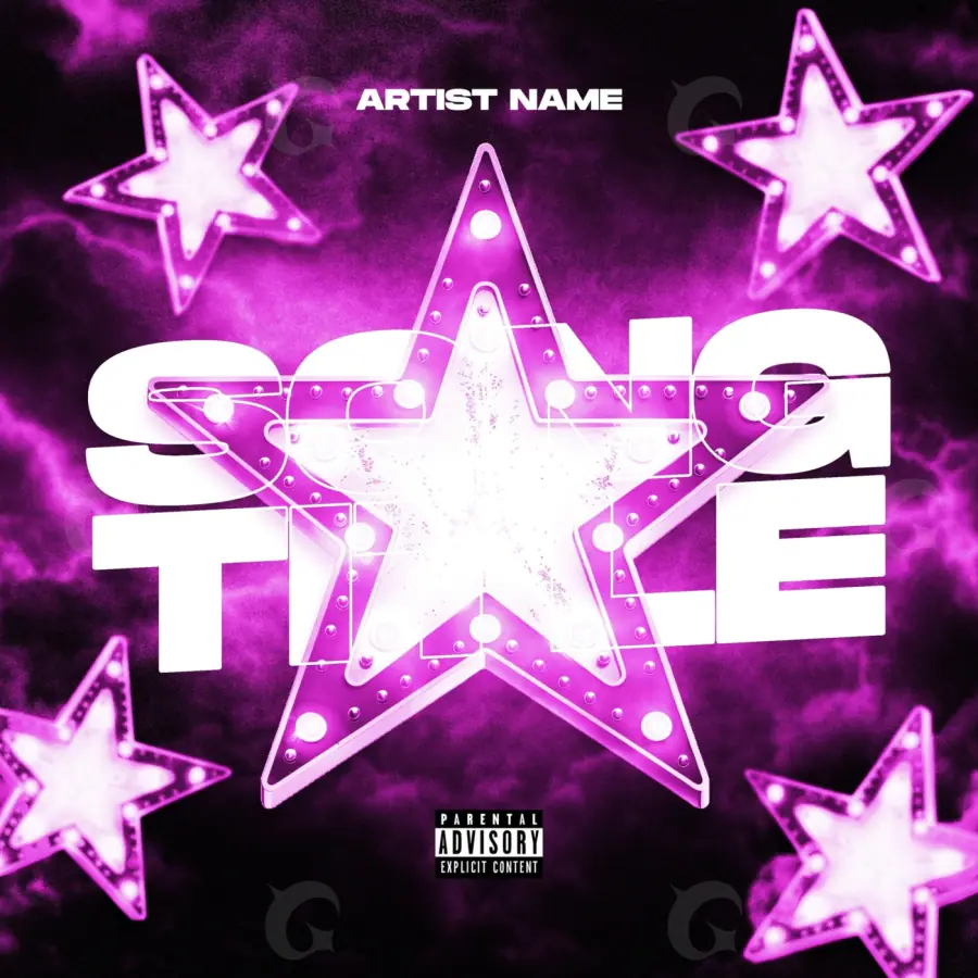 Album cover art “Pink Star”: star, pink tones
