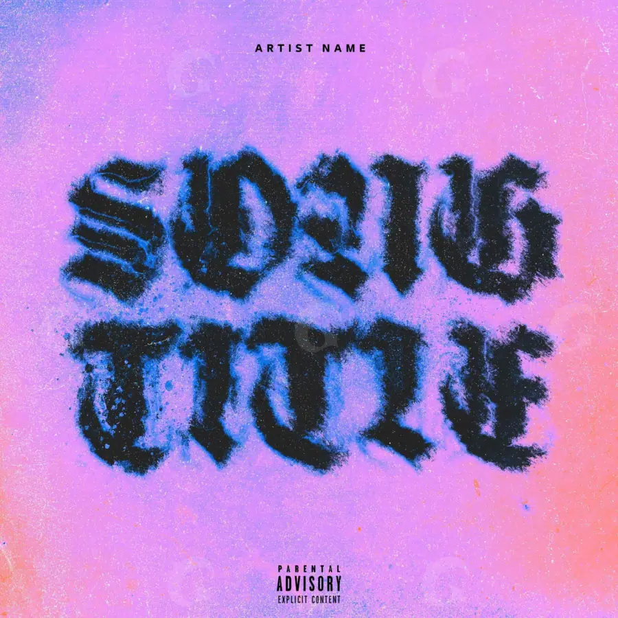 Album cover art “Purple Cube”: cube, purple tones