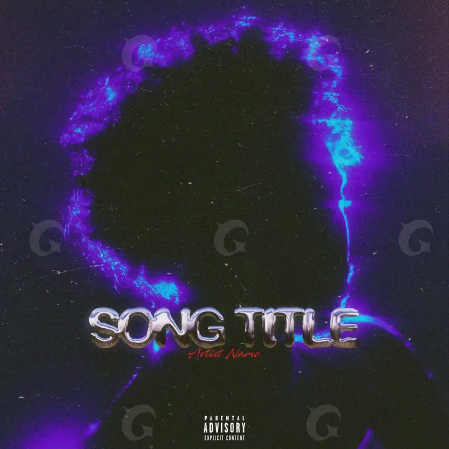 Music cover artwork “Purple Figure”: figure, purple tones