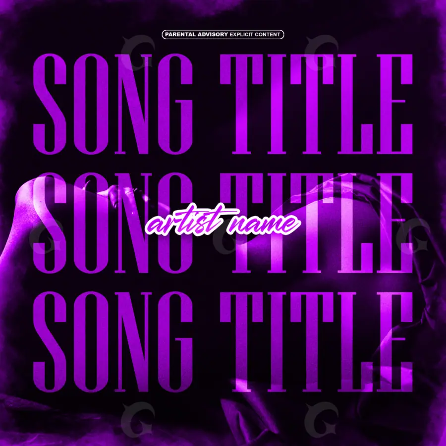 Arte de portada musical «Purple Hand»: mano; color violeta