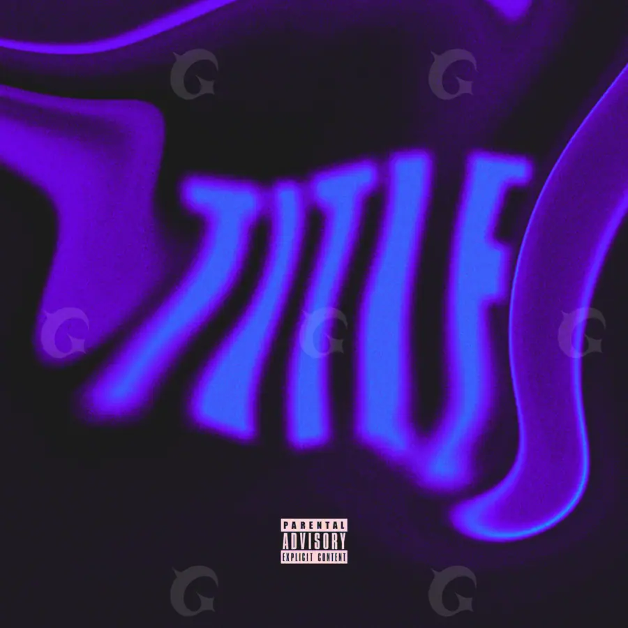 Обложка для песни «Purple Lettering»: типографика; палитра — фиолетовая