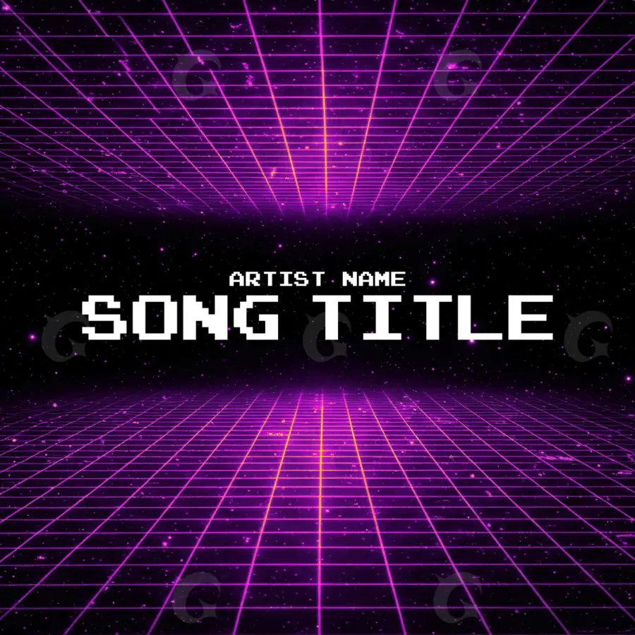 Portada prediseñada «Purple Lettering»: tipografía; color violeta
