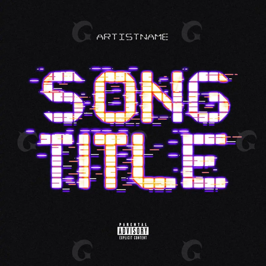 Music cover artwork “Purple Neon”: neon, purple tones
