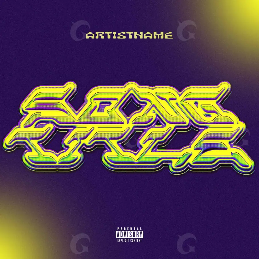 Music cover artwork “Purple Neon”: neon, purple tones