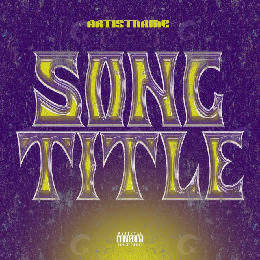 Album cover art “Purple Neon”: neon, purple tones