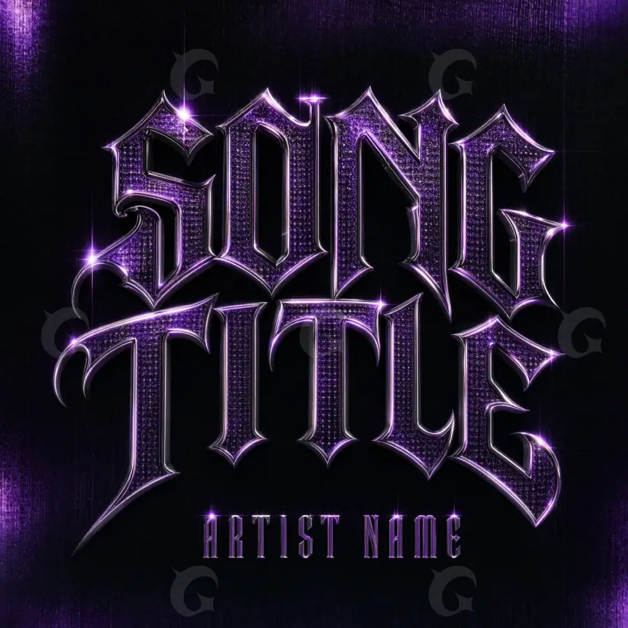 Premade cover art “Purple Neon”: neon, purple tones