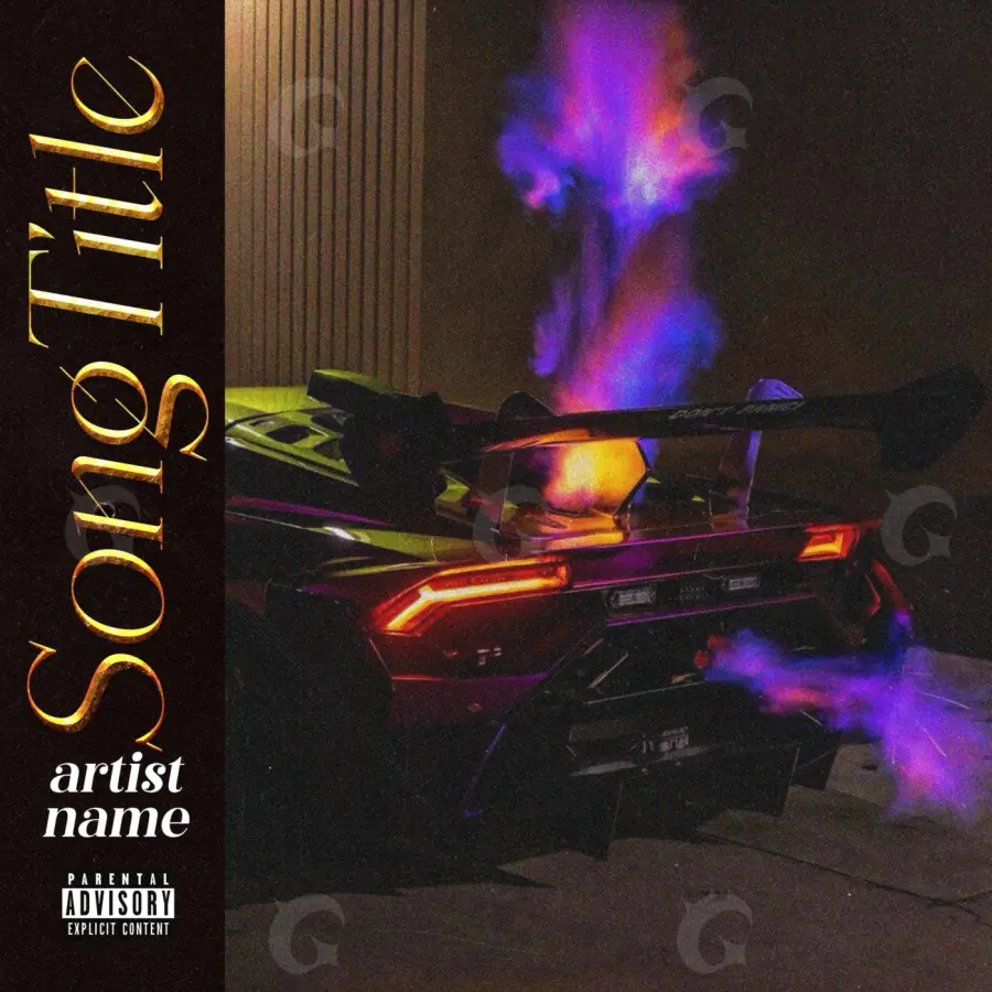 Music cover artwork “Purple Smoke”: smoke, purple tones