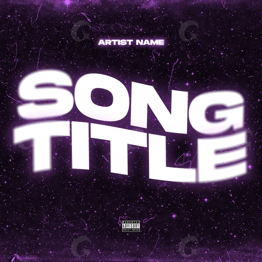 Premade cover art “Purple Star”: star, purple tones