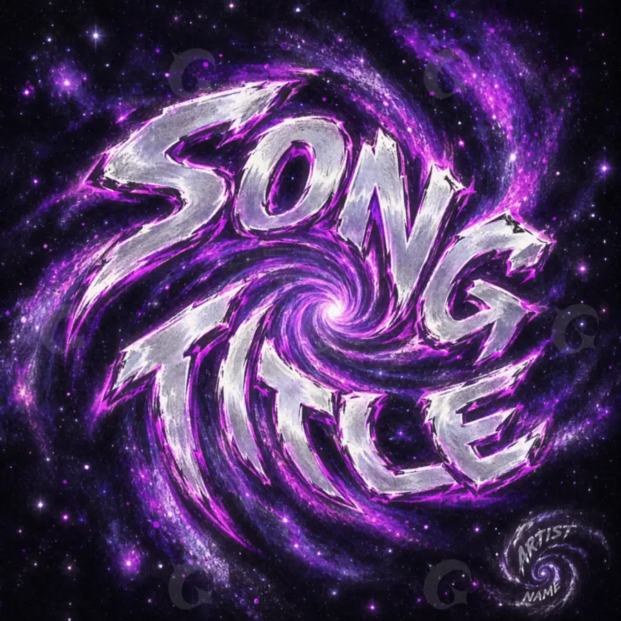 Music cover artwork “Purple Star”: star, purple tones
