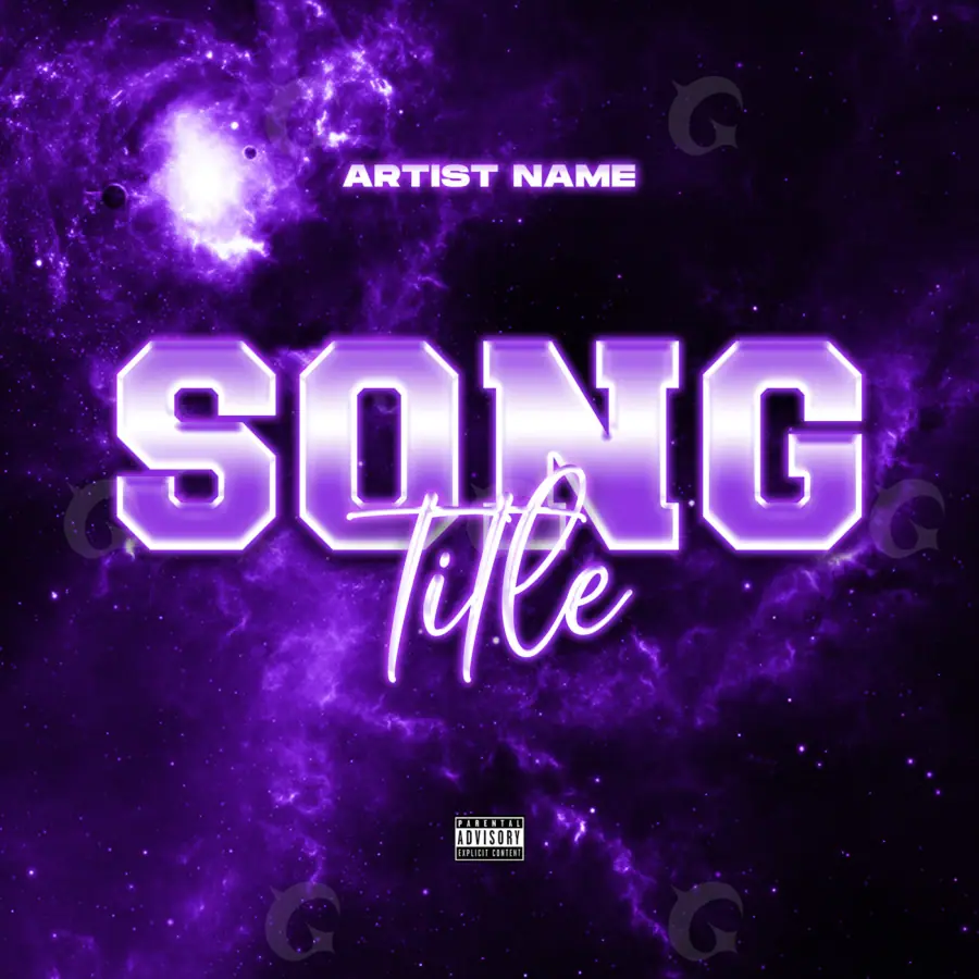 Premade cover art “Purple Star”: star, purple tones