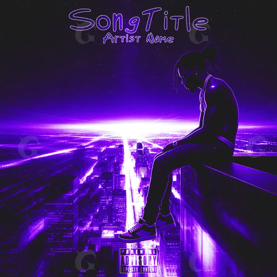 Portada para canción «Purple Woman»: mujer; color violeta