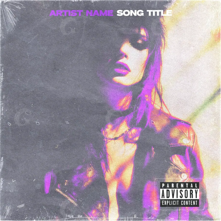 Album cover art “Purple Woman”: woman and face, purple tones