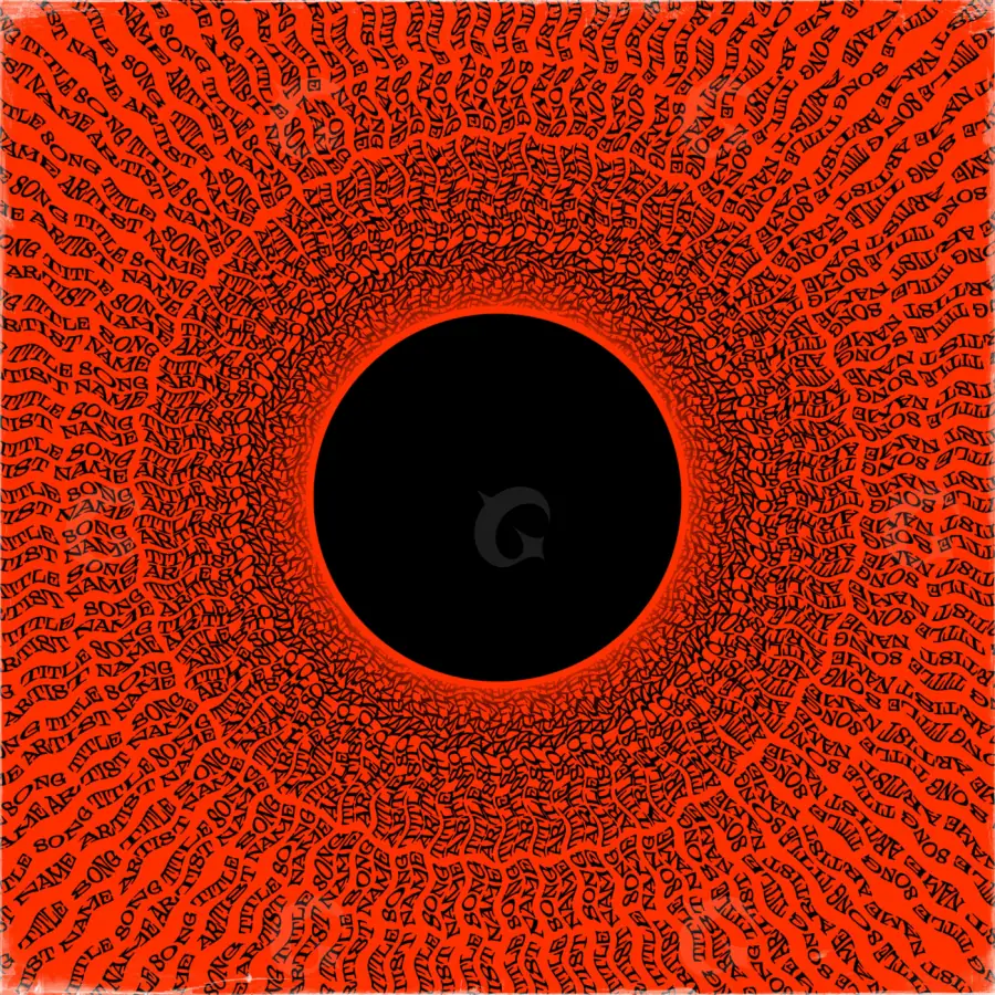 Готовая обложка для трека «Red Abstract»: абстрактная графика; палитра — красная