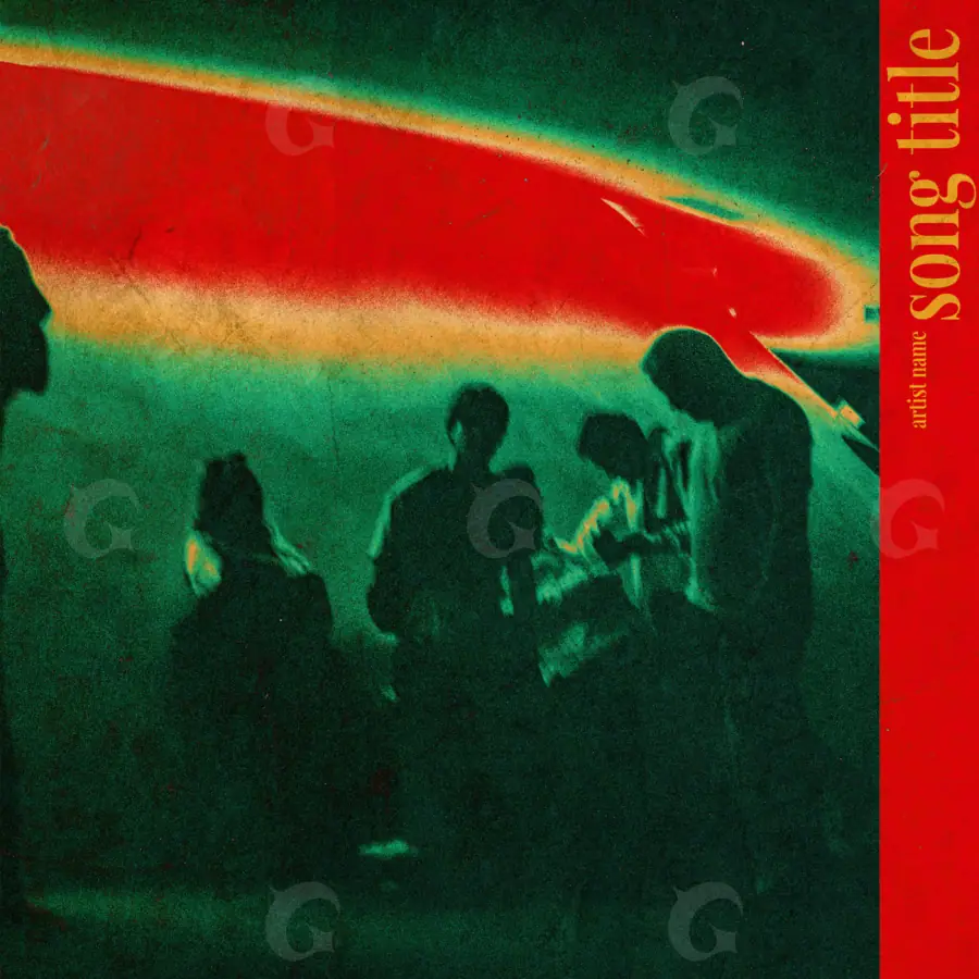 Album cover art “Red Car”: car, red tones