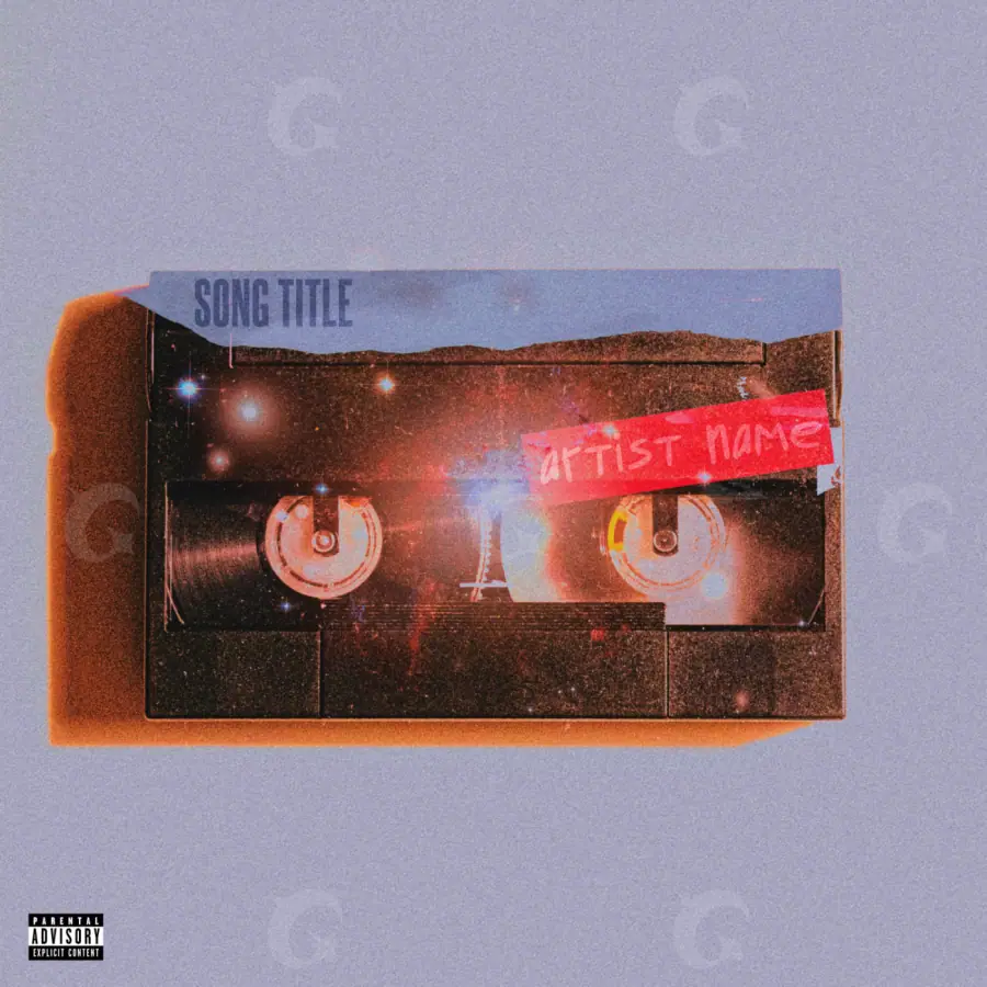 Обложка для альбома «Red Cassette»: кассета; палитра — красная