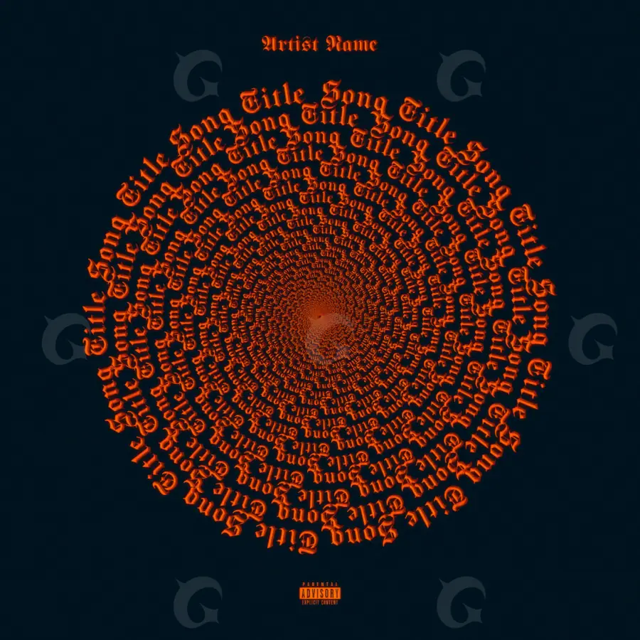 Обложка для альбома «Red Circle»: круг; палитра — красная