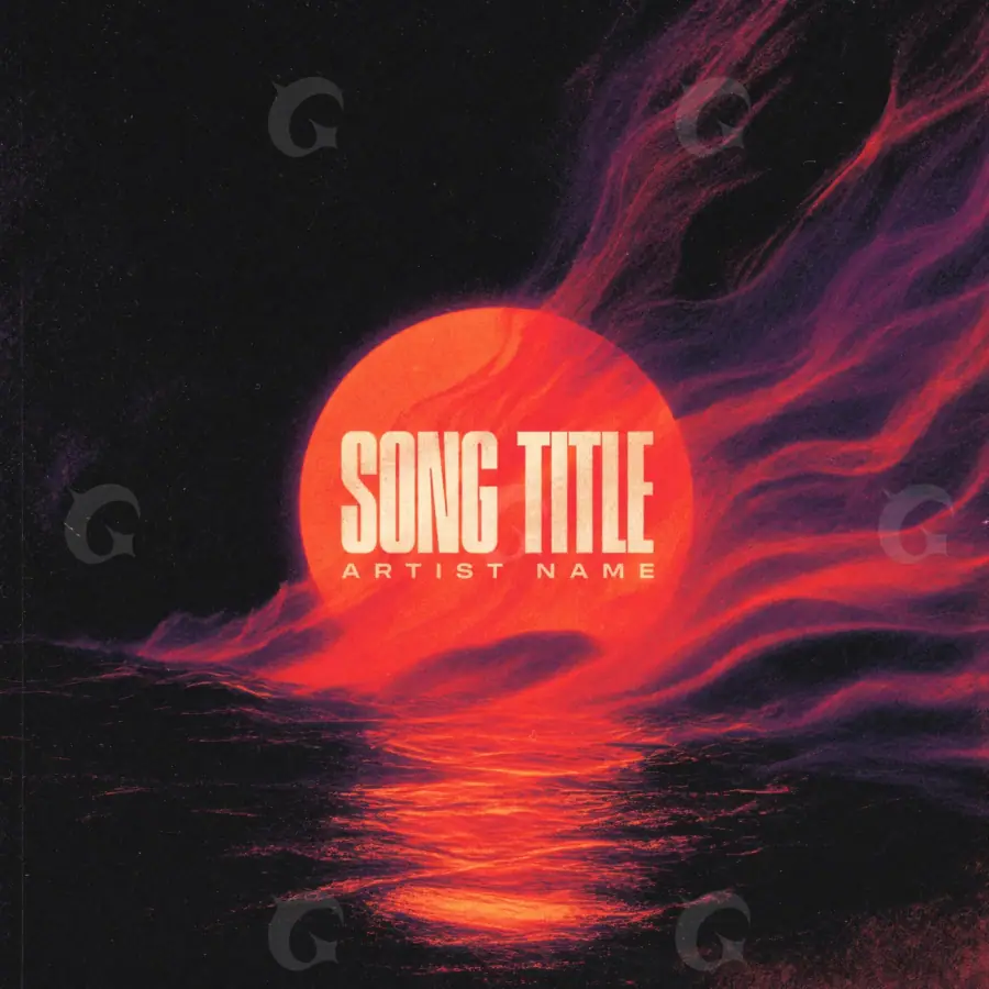 Music cover artwork “Red Circle”: circle, red tones