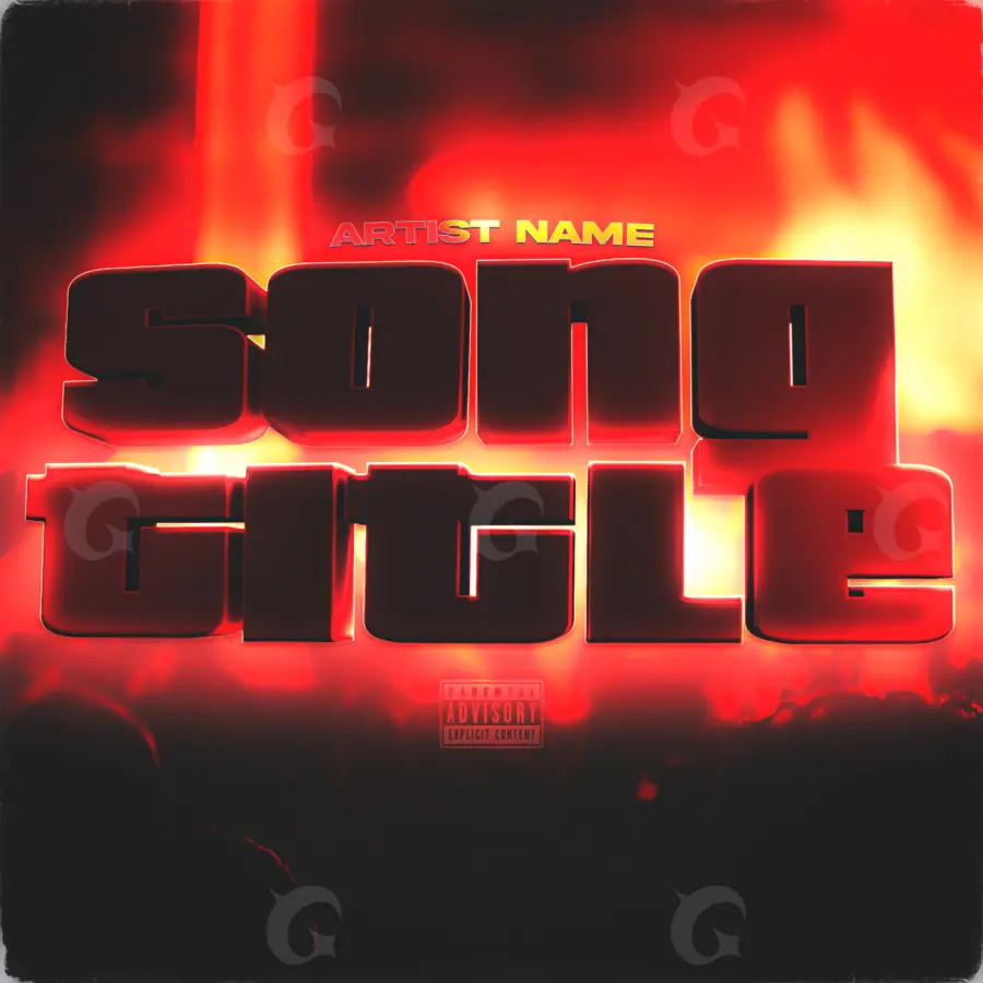 Portada prediseñada «Red Cube»: cubo; color rojo