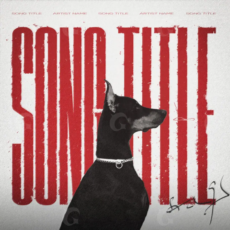 Portada para canción «Red Dog»: perro; color rojo