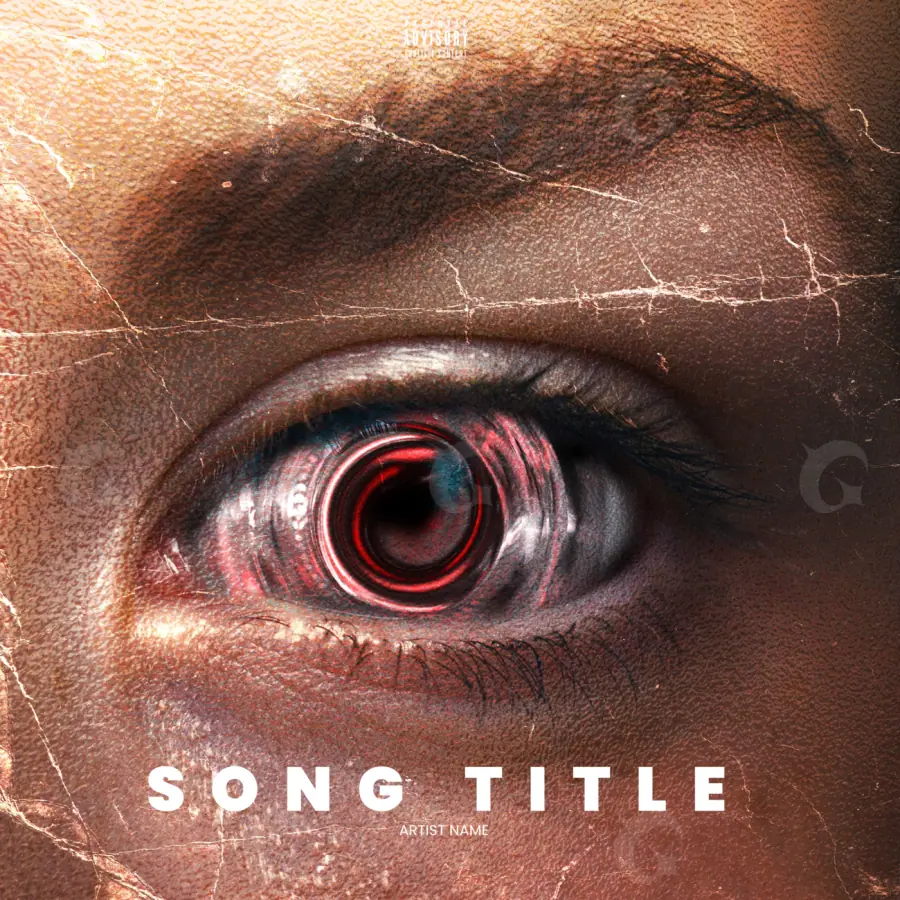 Portada prediseñada «Red Eyes»: ojos; color rojo