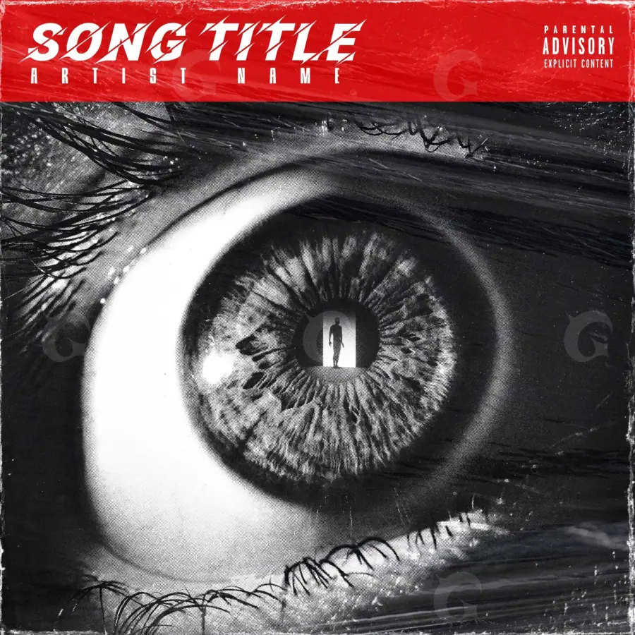Arte de portada musical «Red Eyes»: ojos; color rojo