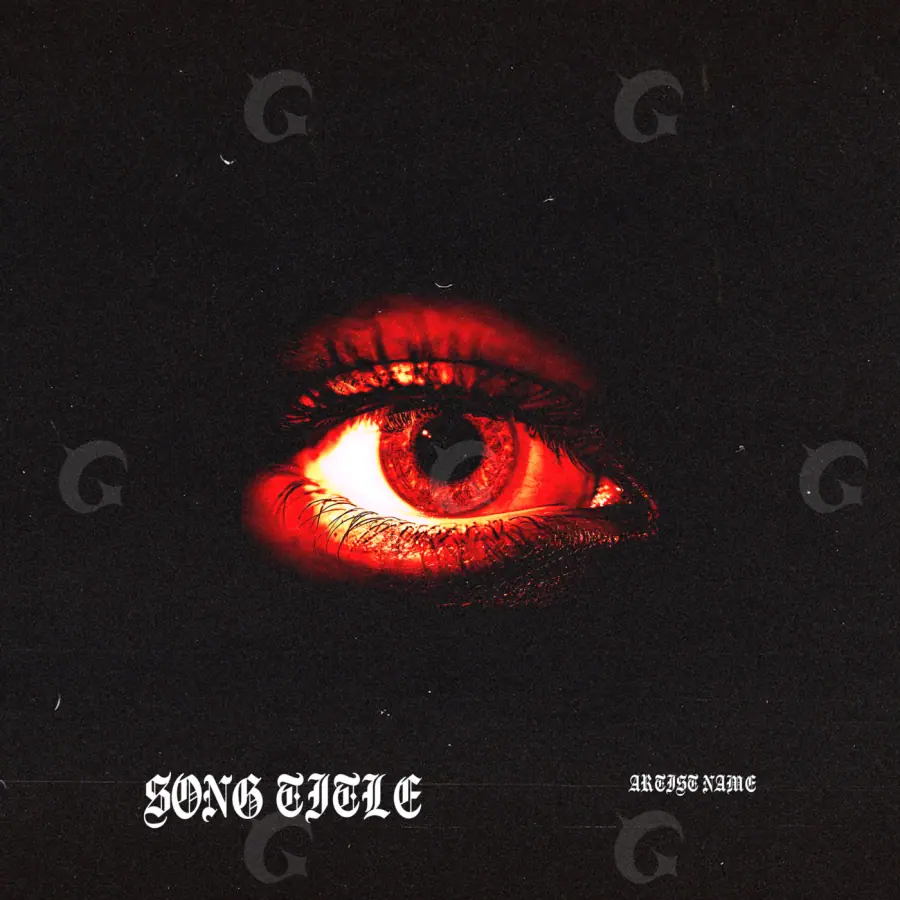 Обложка для песни «Red Eyes»: глаза; палитра — красная
