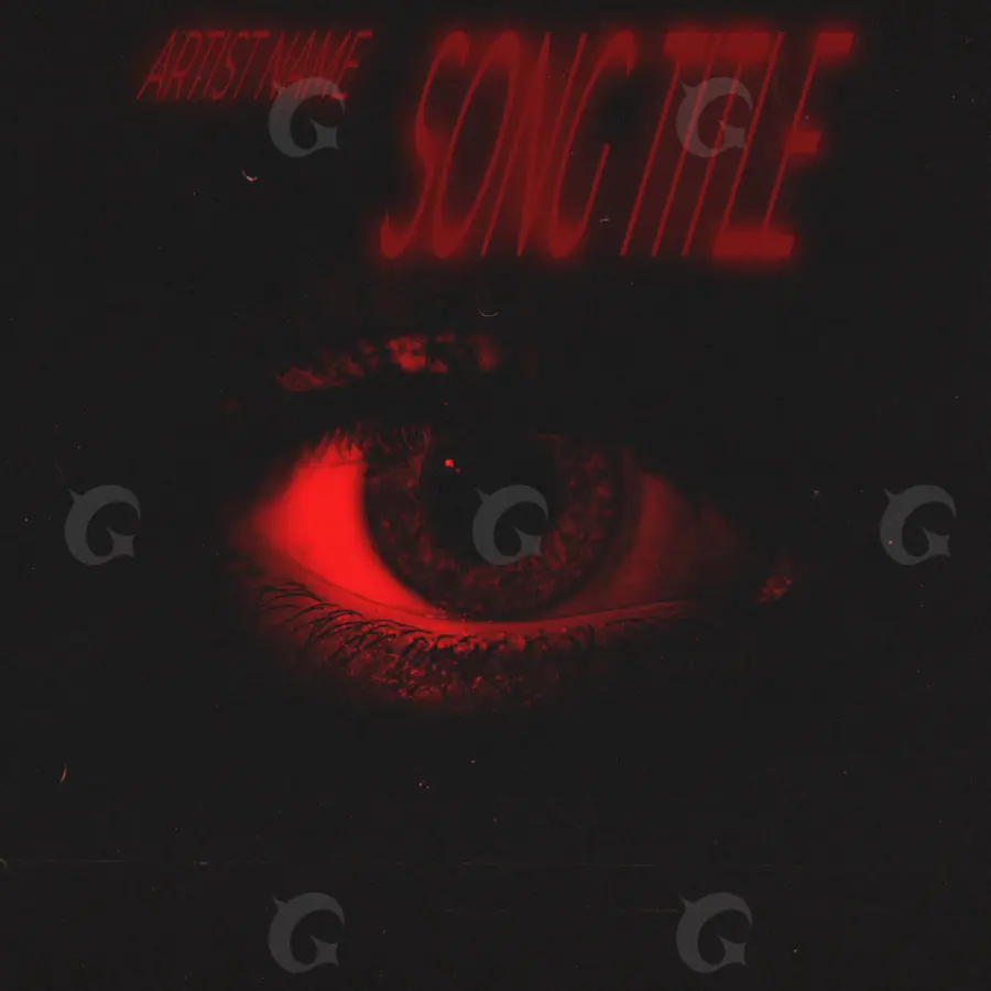 Обложка для песни «Red Eyes»: глаза; палитра — красная
