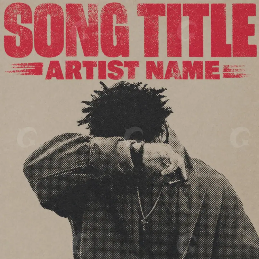Music cover artwork “Red Figure”: figure, red tones