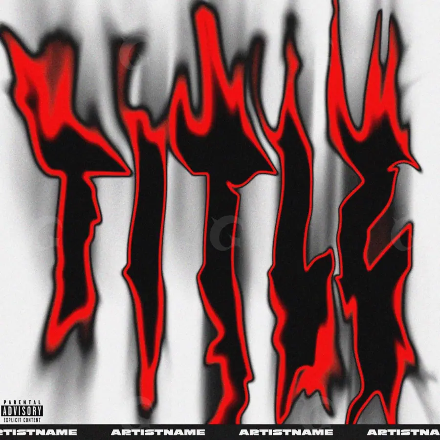 Portada prediseñada «Red Fire»: fuego; color rojo