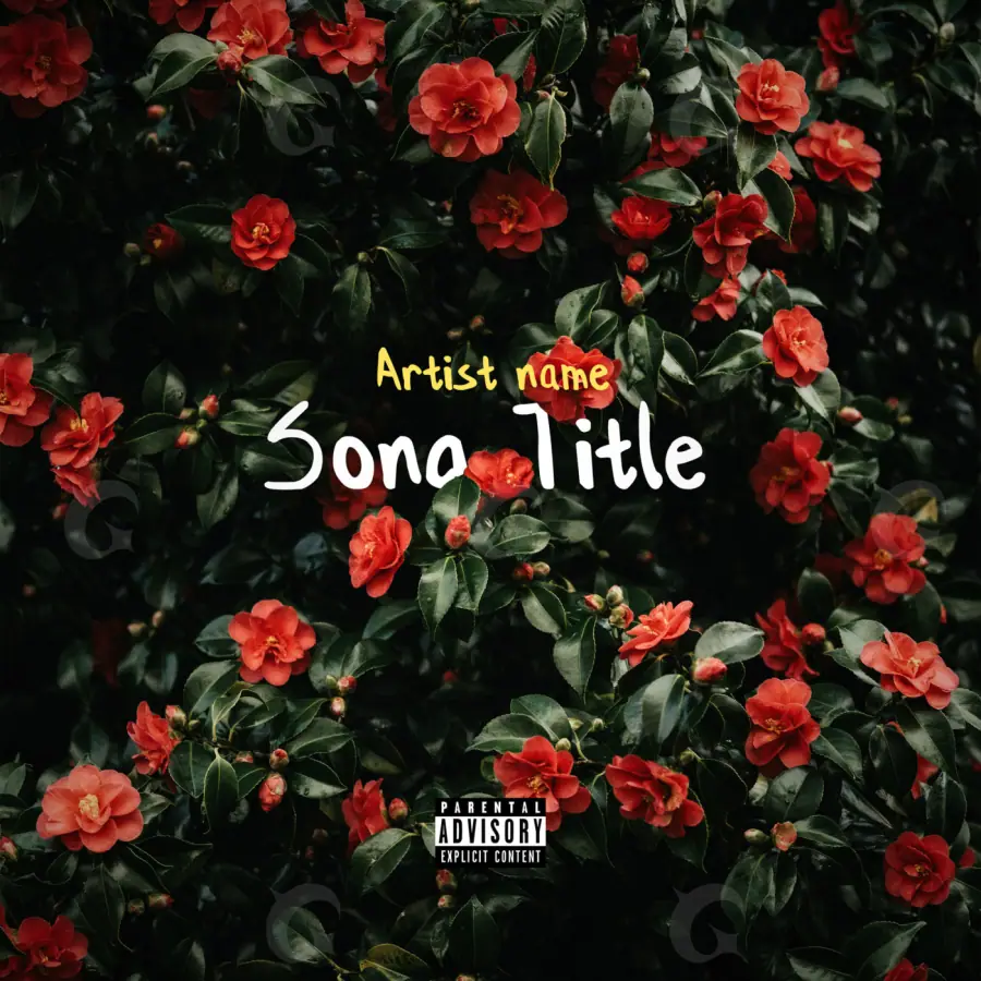 Album cover art “Red Flower”: flower, red tones