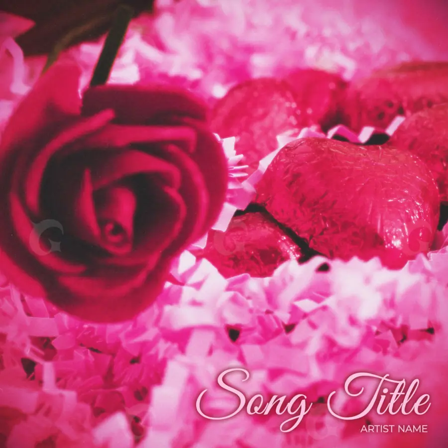 Music cover artwork “Red Flower”: flower, red tones