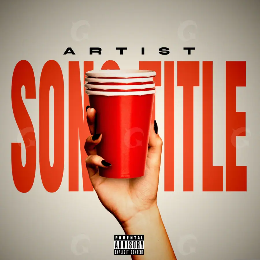 Music cover artwork “Red Hand”: hand, red tones