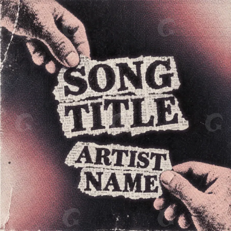Music cover artwork “Red Hand”: hand, red tones