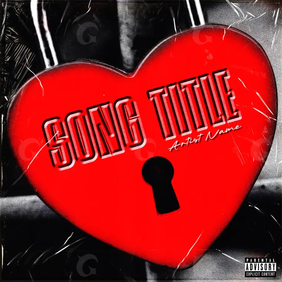 Album cover art “Red Heart”: heart, red tones