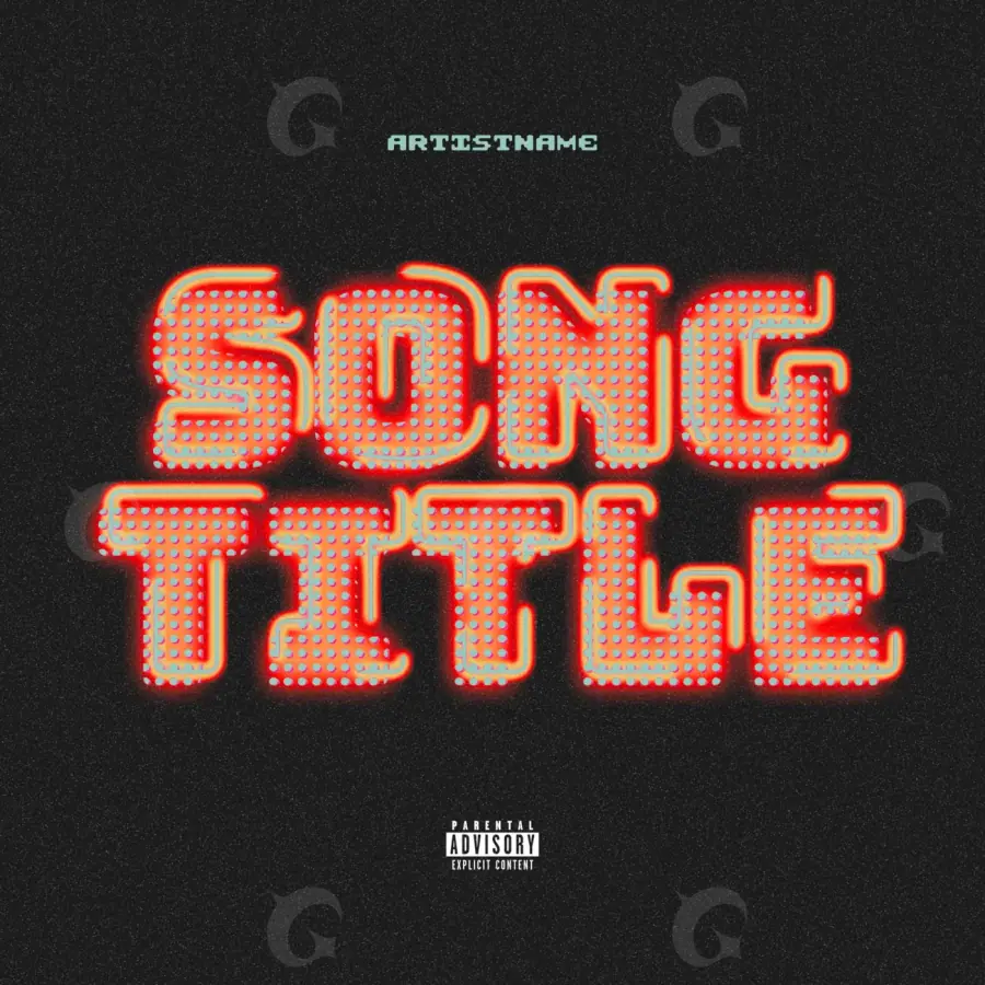 Portada para canción «Red Lettering»: tipografía; color rojo
