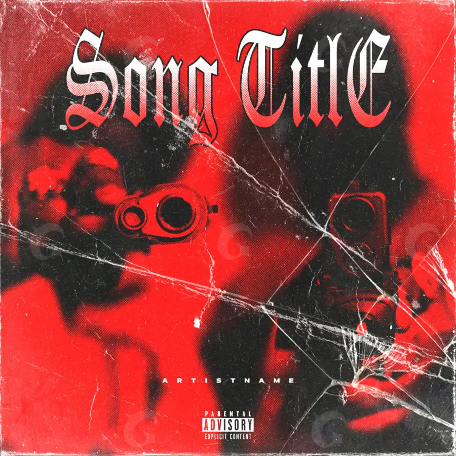 Portada para canción «Red Lettering»: tipografía; color rojo
