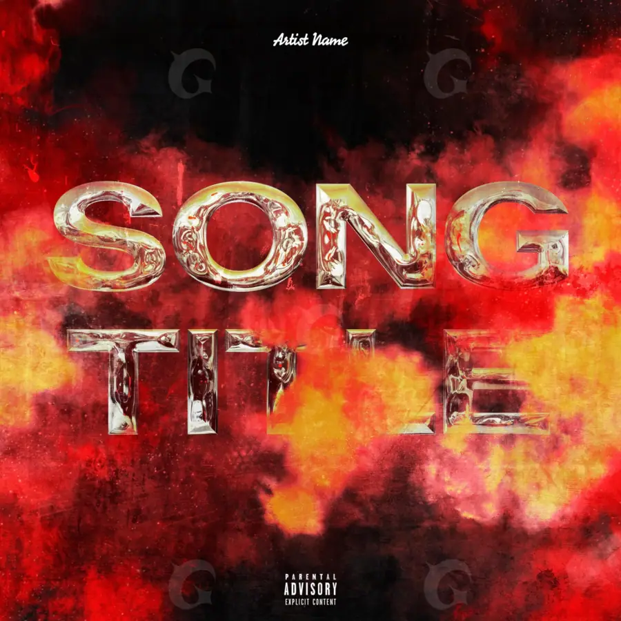 Обложка для альбома «Red Lettering»: типографика; палитра — красная