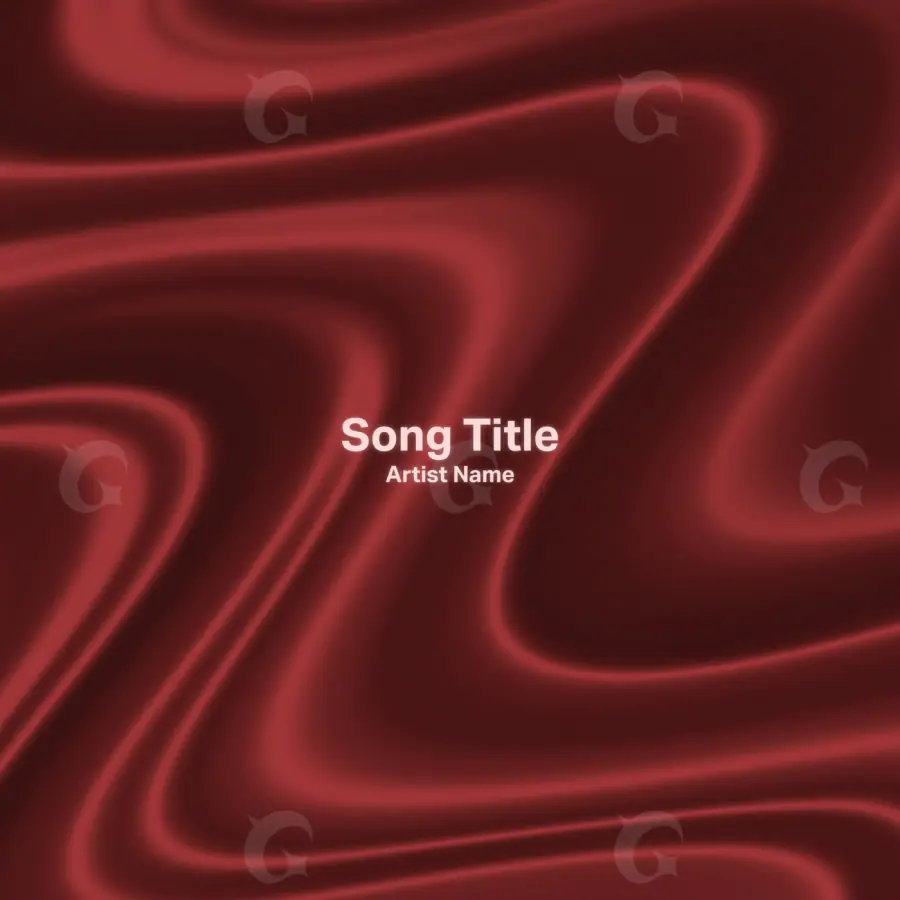 Обложка для песни «Red Lettering»: типографика; палитра — красная