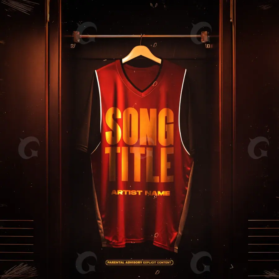 Arte de portada musical «Red Lettering»: tipografía; color rojo