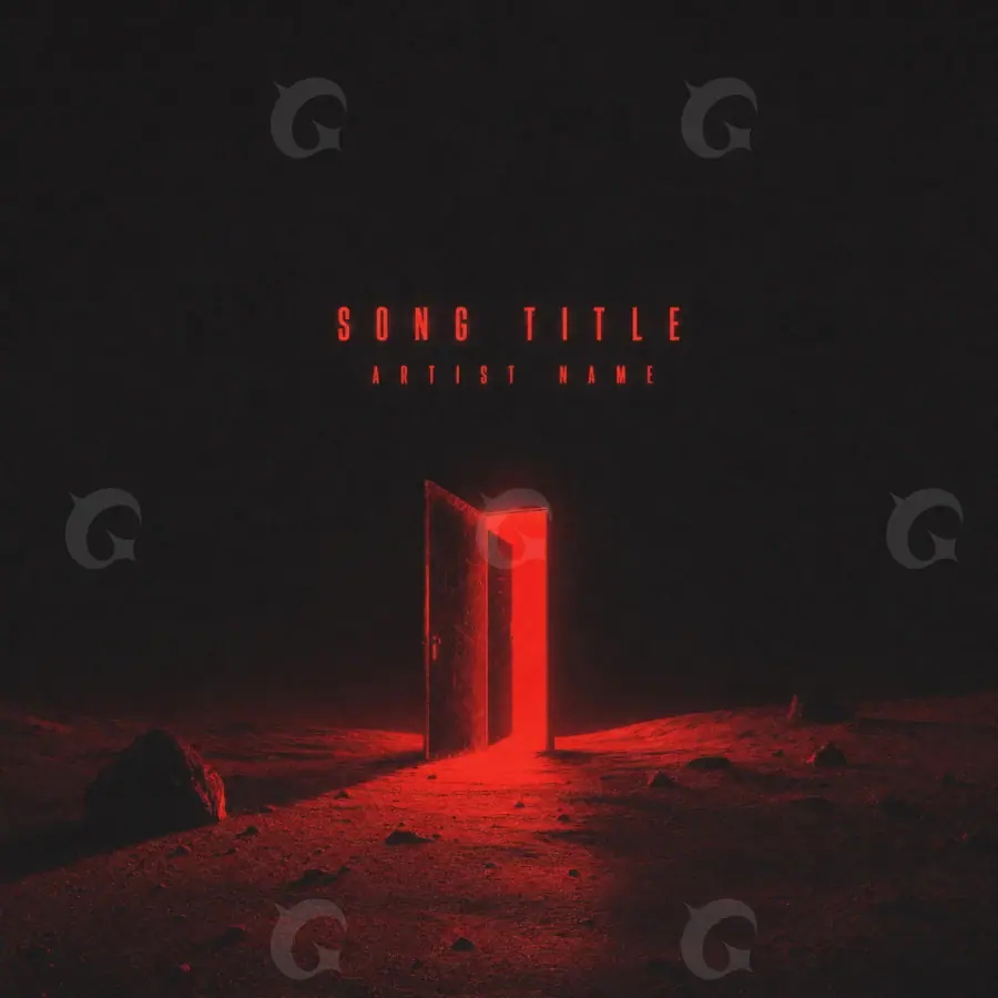 Portada para canción «Red Lettering»: tipografía; color rojo