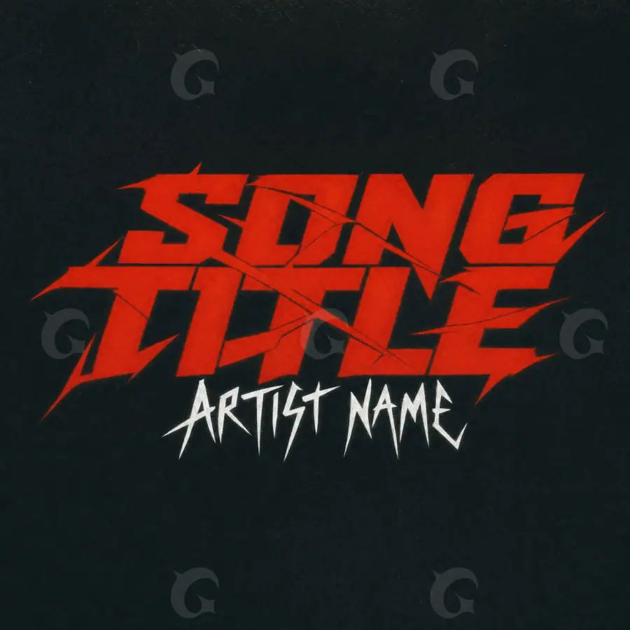 Обложка для альбома «Red Lettering»: типографика; палитра — красная
