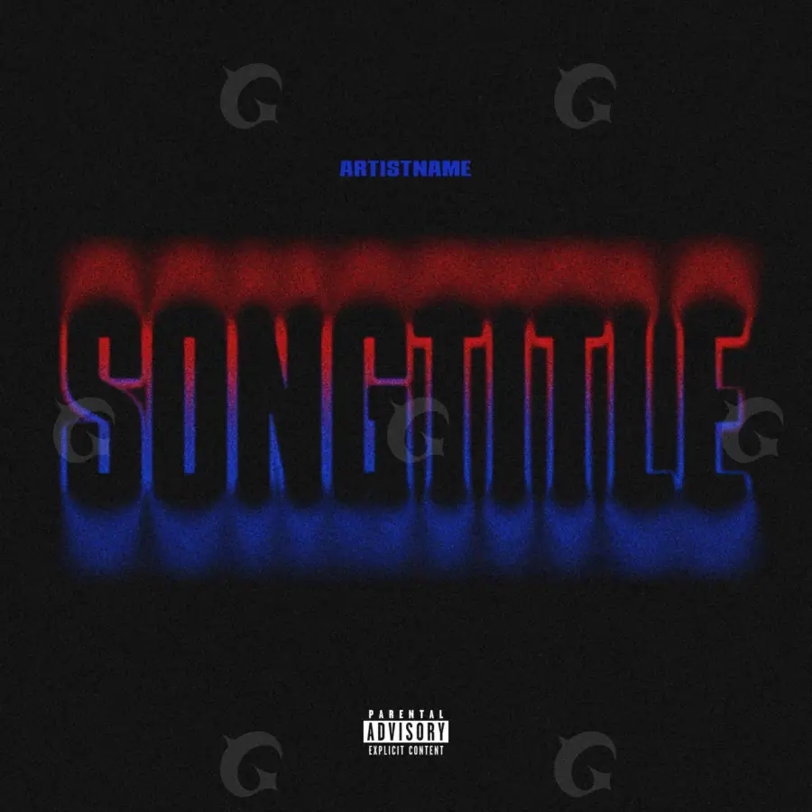 Portada para canción «Red Lettering»: tipografía; color rojo