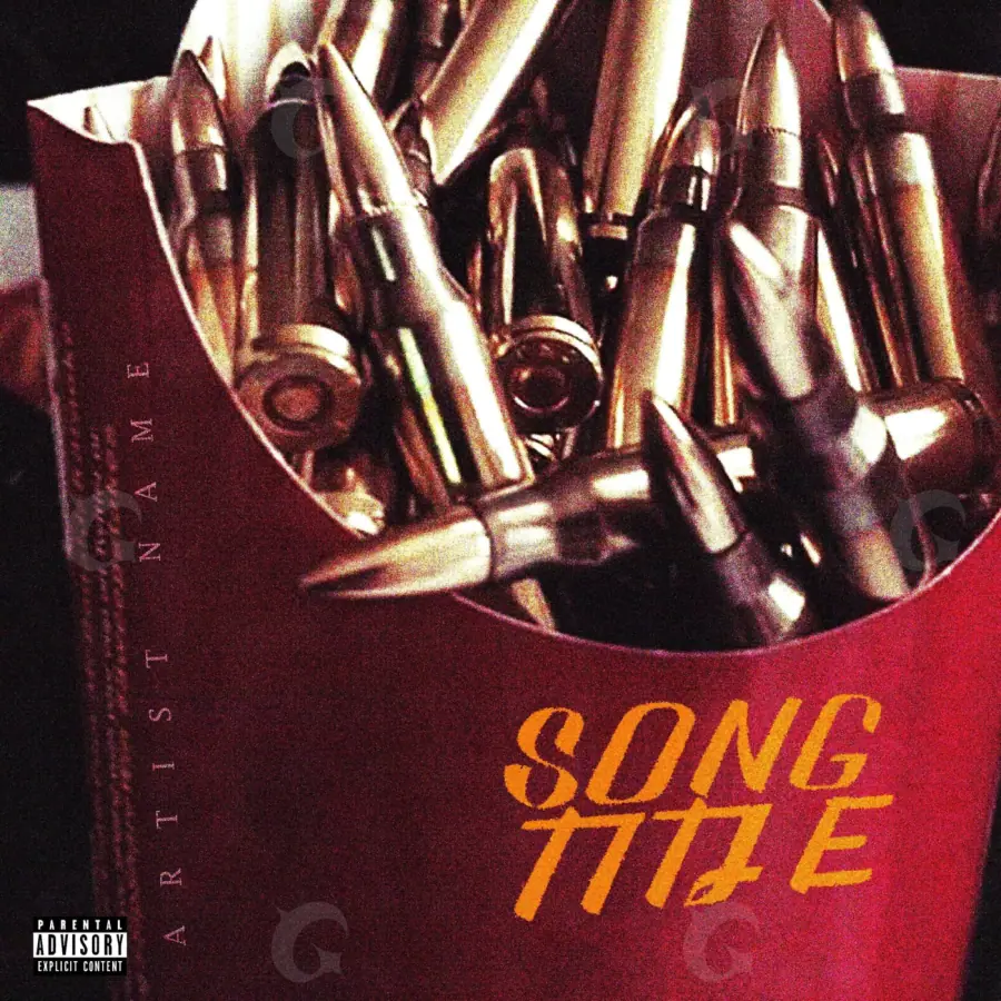 Album cover art “Red Lettering”: lettering, red tones