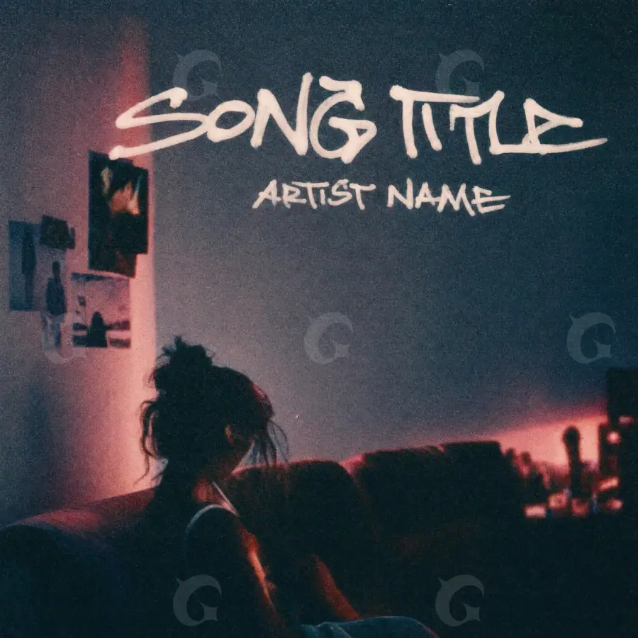 Album cover art “Red Lettering”: lettering, red tones