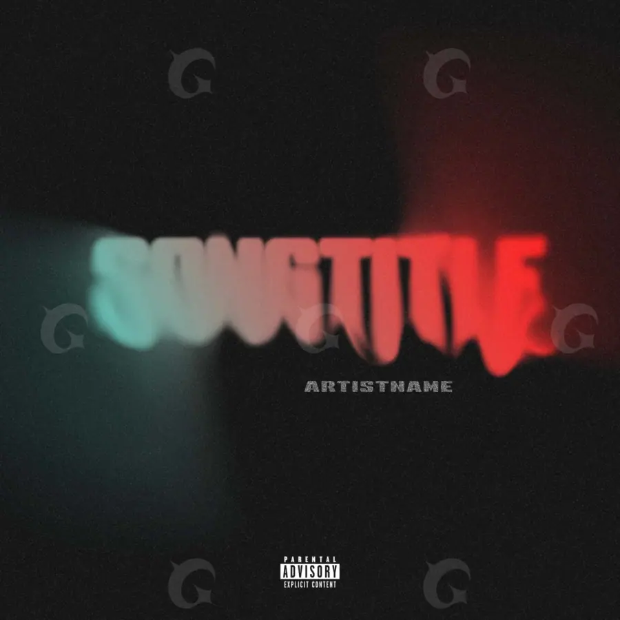 Portada para canción «Red Lettering»: tipografía; color rojo