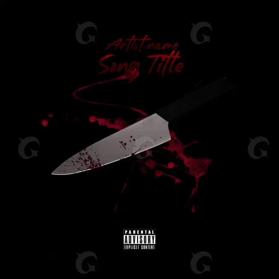 Album cover art “Red Lettering”: lettering, red tones