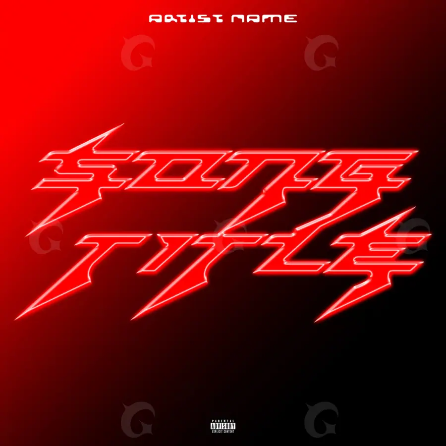 Portada prediseñada «Red Lettering»: tipografía; color rojo