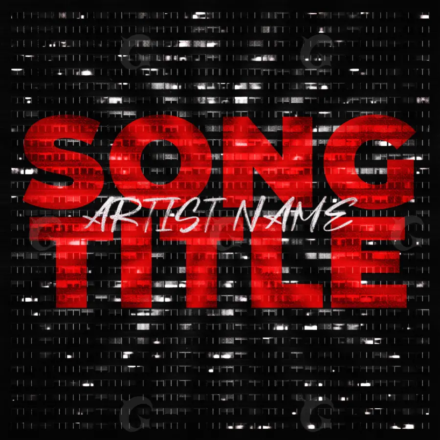 Обложка для альбома «Red Lettering»: типографика; палитра — красная
