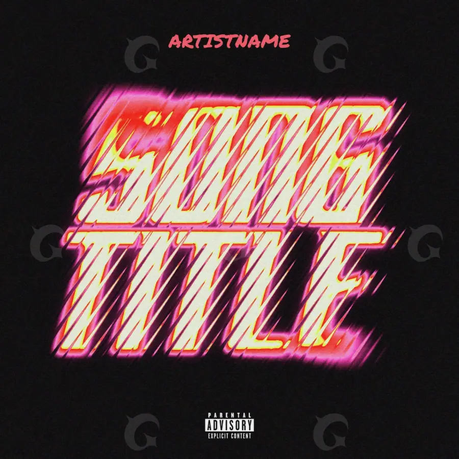 Album cover art “Red Lettering”: lettering, red tones