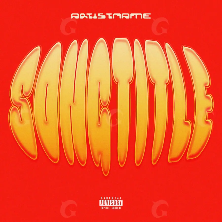 Portada para canción «Red Lettering»: tipografía; color rojo